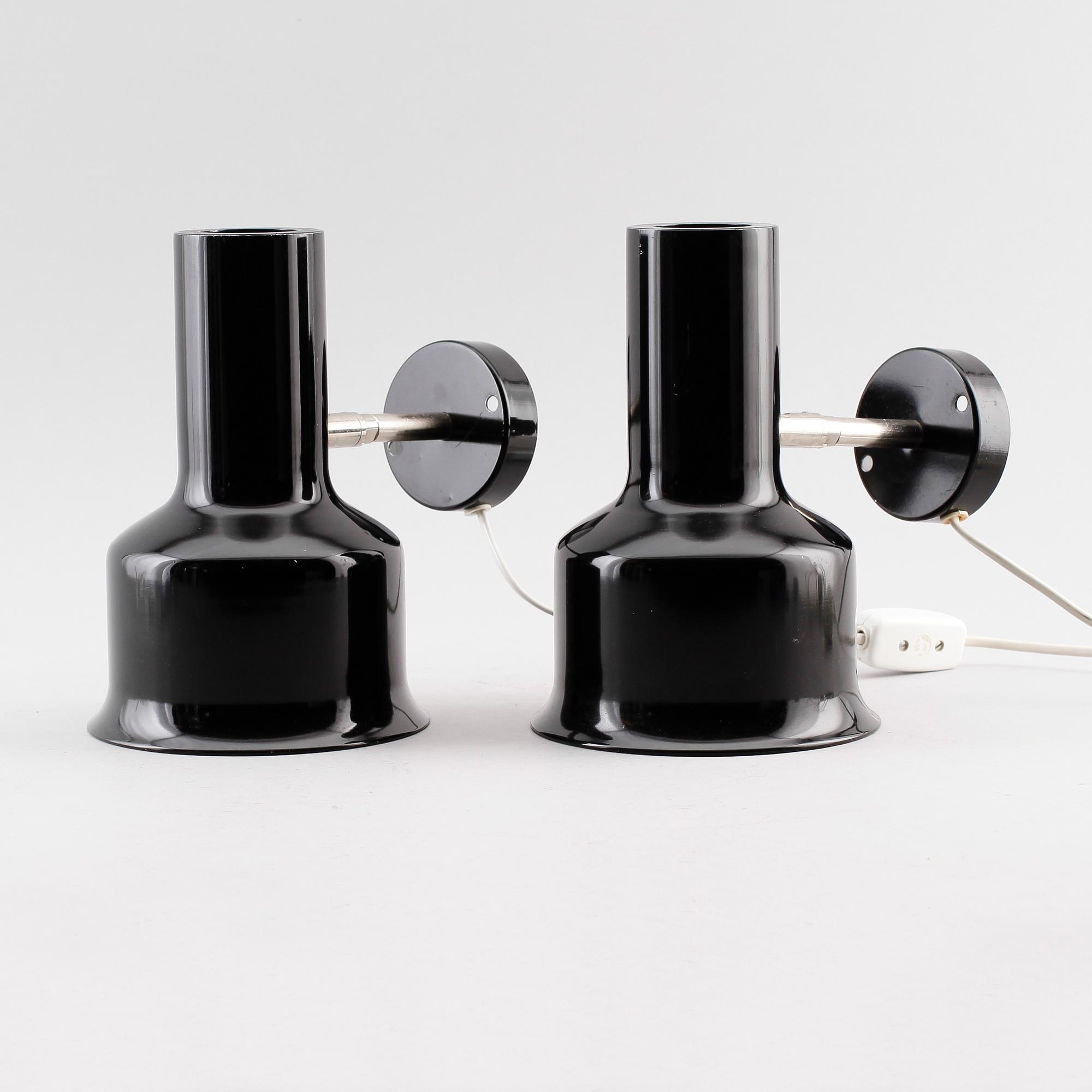 VÄGGLAMPOR, 1 par, OMI, 1900-talets andra hälft.