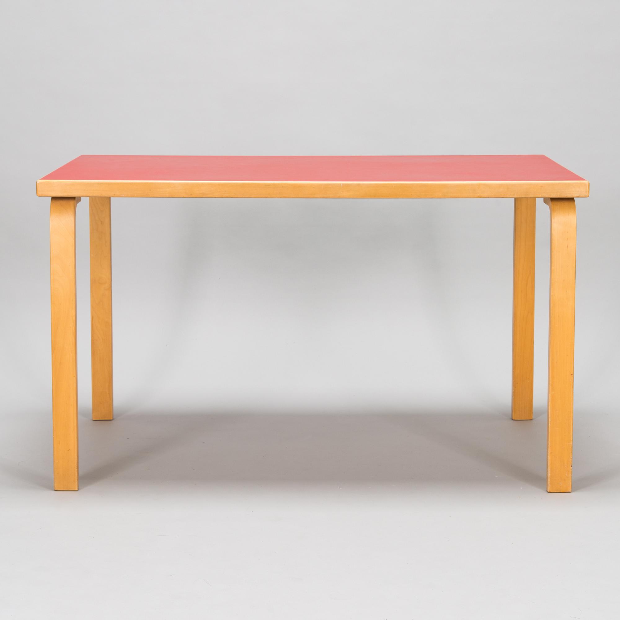 Alvar Aalto, a 1960's '82' table and six '66' stools for O.Y. Huonekalu-ja Rakennustyötehdas A.B.