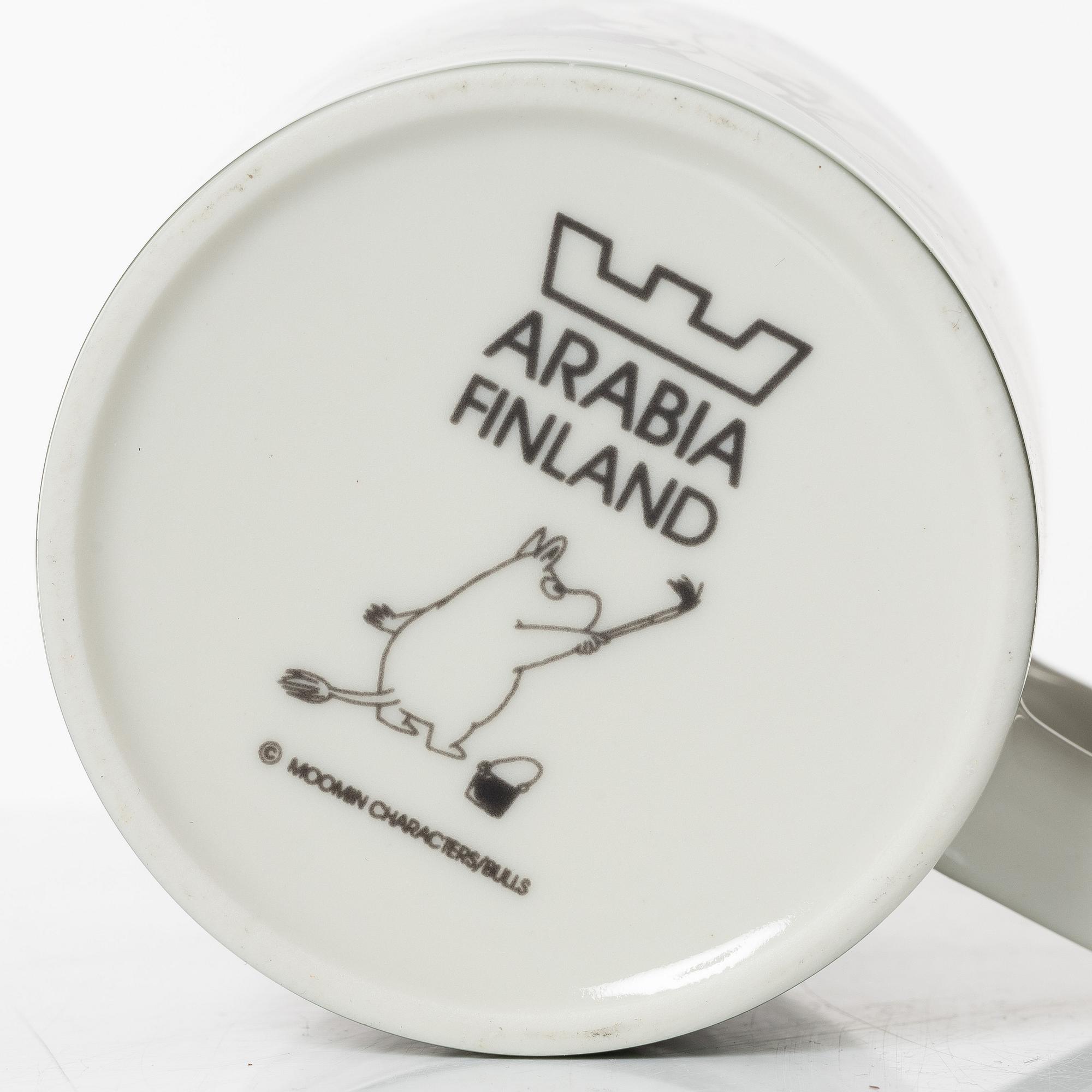 Moomin Mug Green, Arabia, Finland 1990-1993.