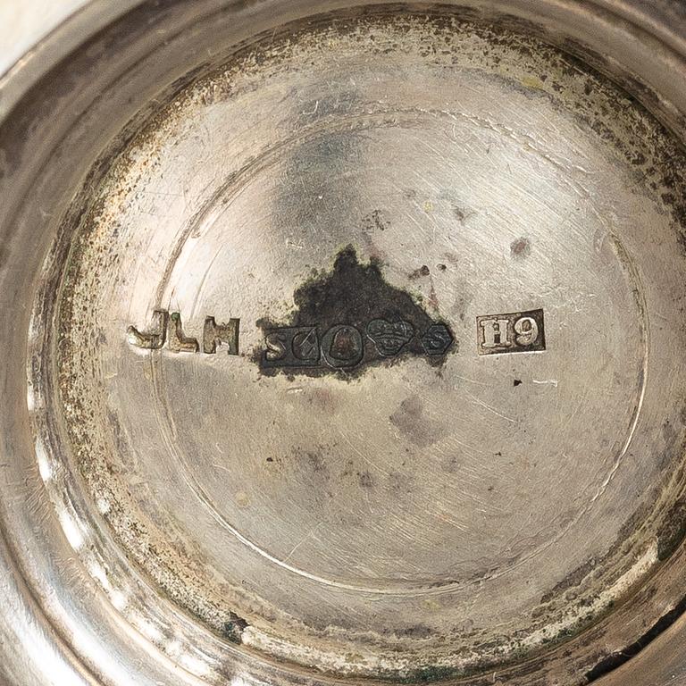 Silver, 5 pieces, Sweden 19th-20th century.