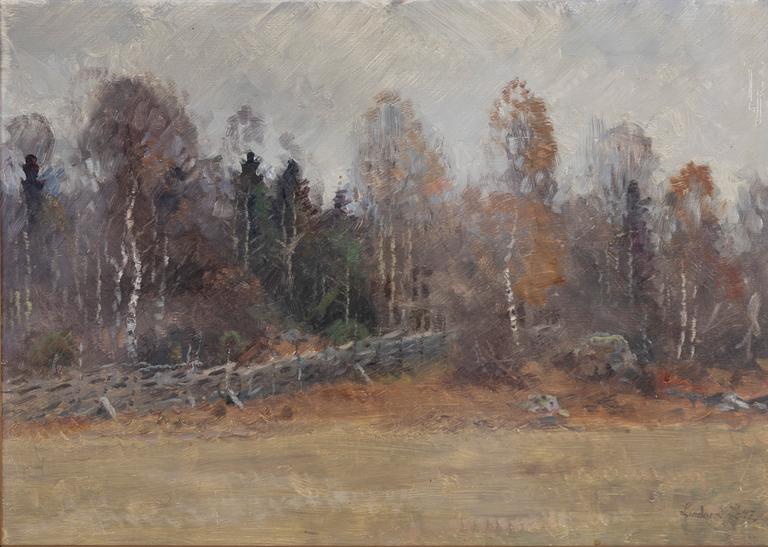 Lindorm Liljefors, Autumn Landscape.