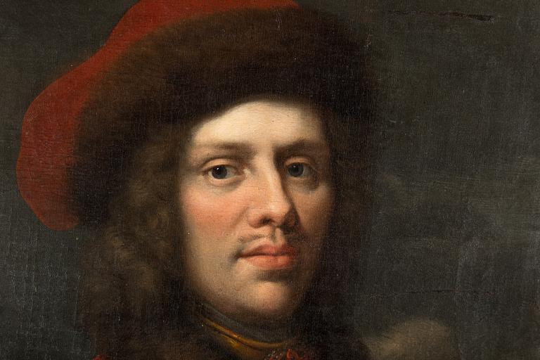 DAVID RICHTER D Ä, attributed to. Portrait, oval 89 x 67 cm. Unsigned.