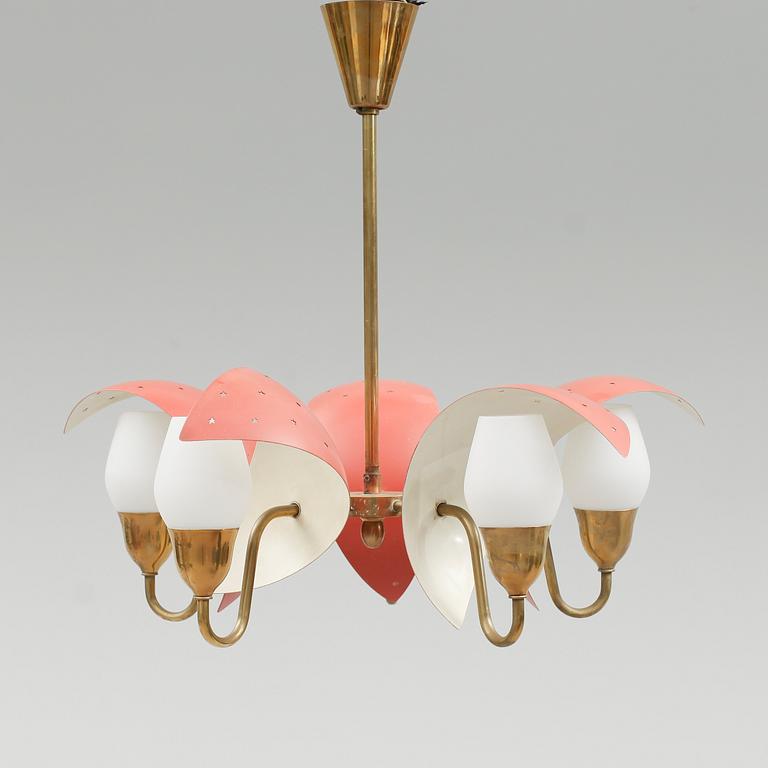 TAKLAMPA, 1900-talets mitt. Höjd 54 cm.