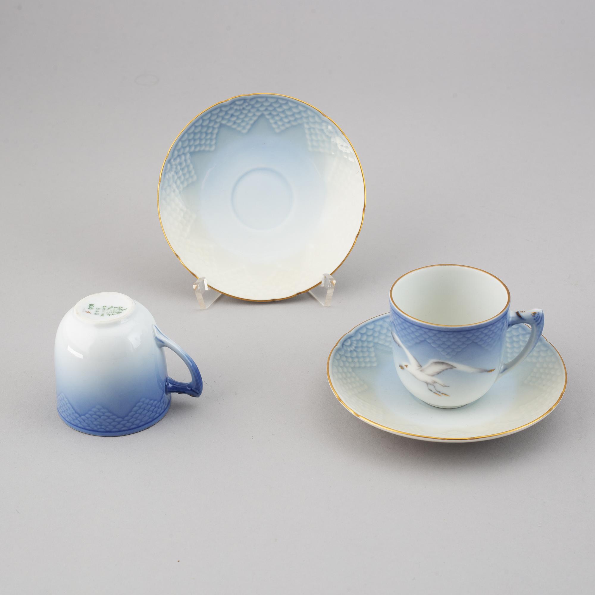 Bing & Grøndahl, servis, "Måsen", porslin, Danmark.