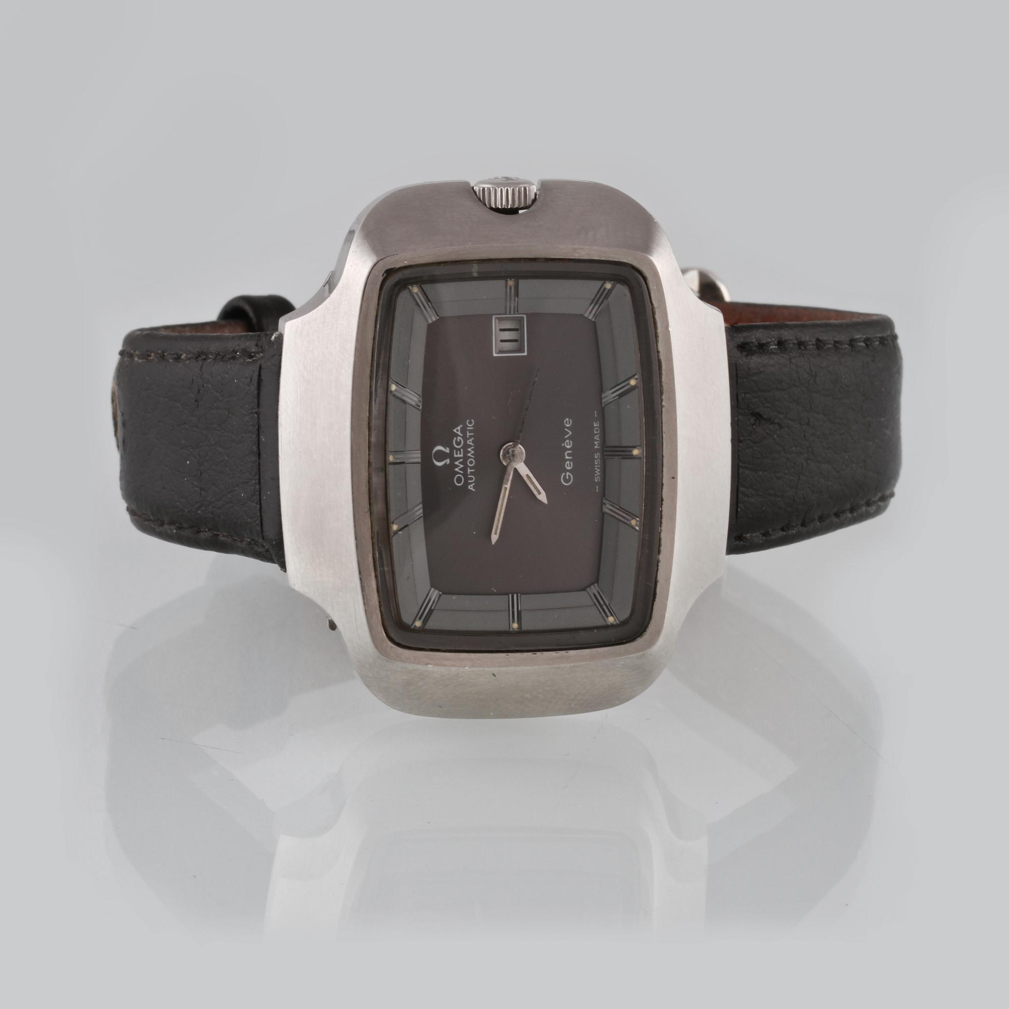 ARMBANDSUR, stål, Omega, "Geneve".