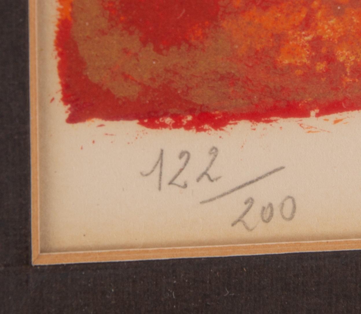 Theo Tobiasse, färglitografi, signerad 122/200.