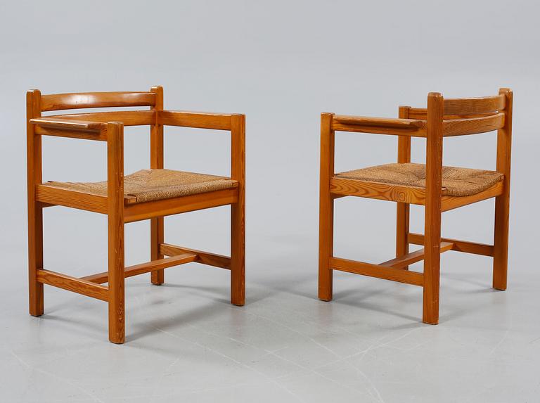 BORD SAMT STOLAR, 5 delar, Börje Mogensen, 1900-talets andra hälft.