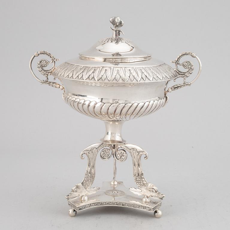 BENGT TELLANDER, a silver empire sugar bowl.