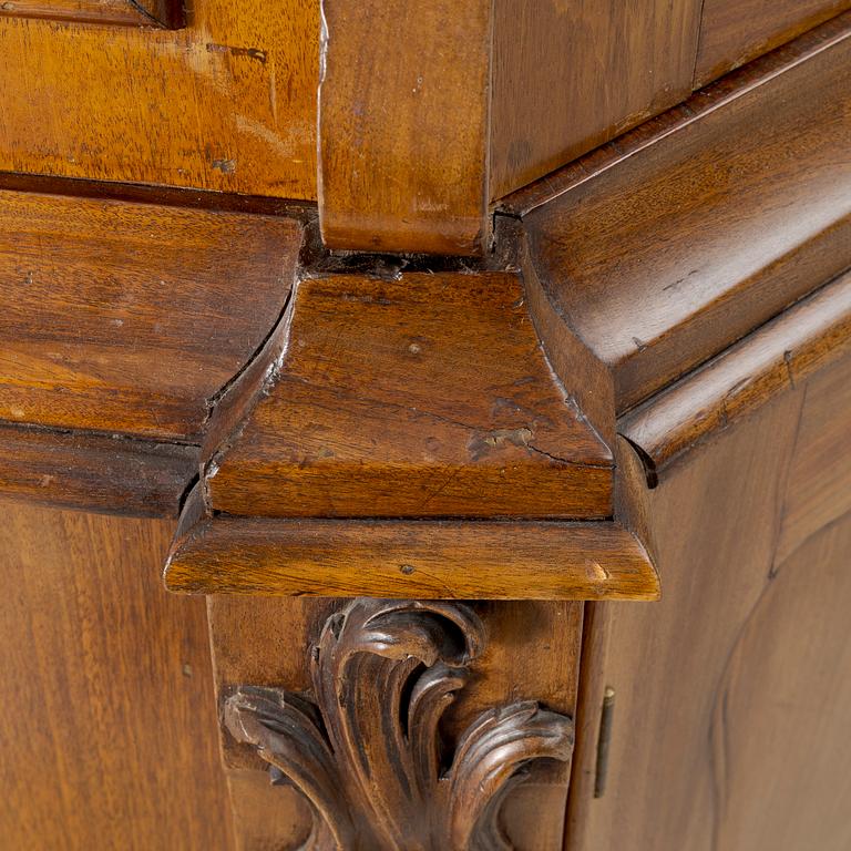 Vitrinskåp, troligen Holland, 1800-tal.