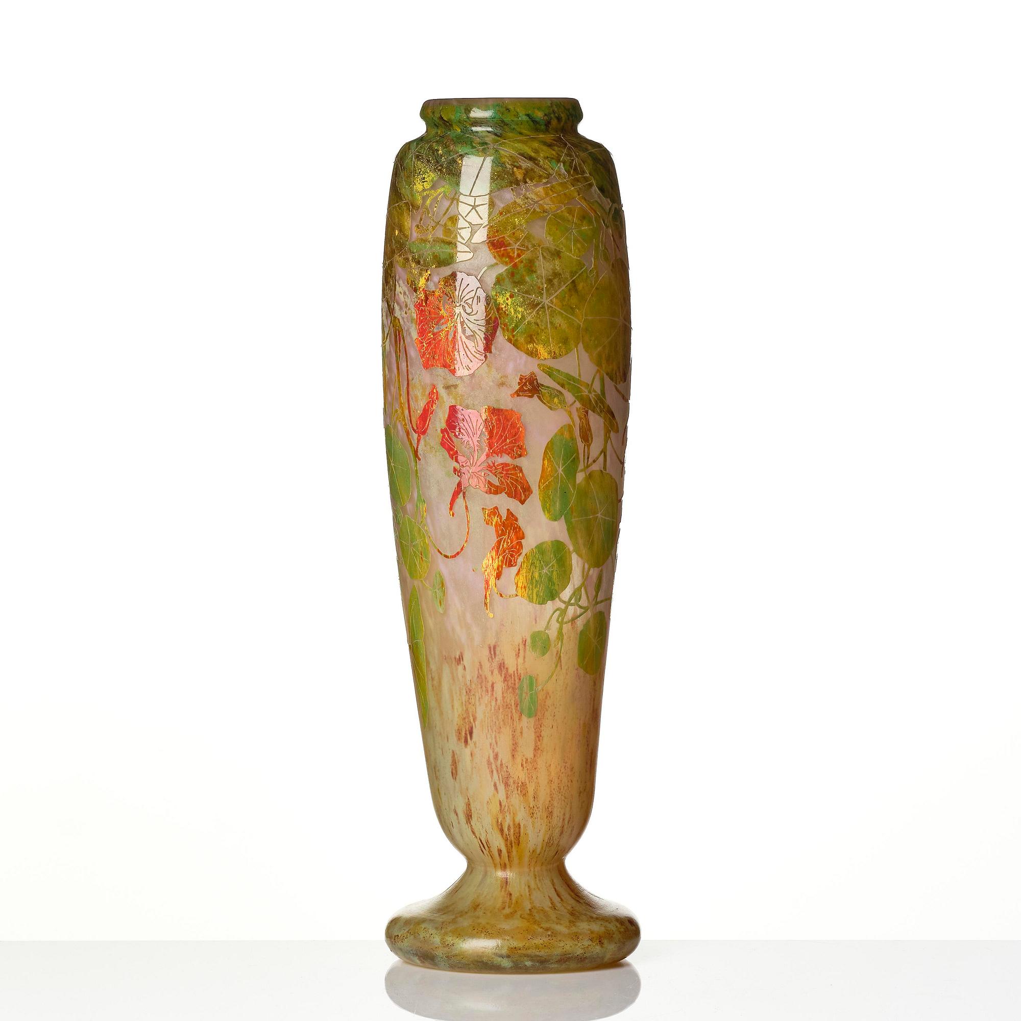 Daum Frères, an Art Nouveau cameo glass vase, Nancy, France.