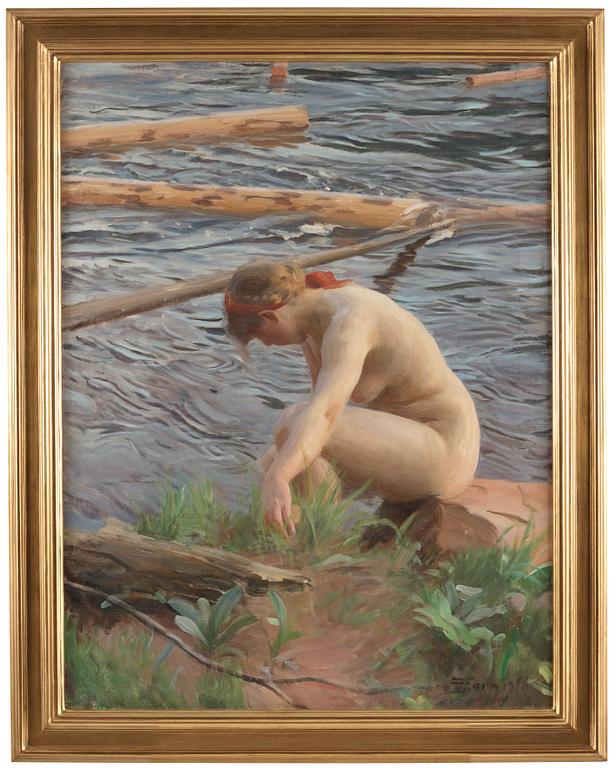 Anders Zorn, "Timret går" (Timber).