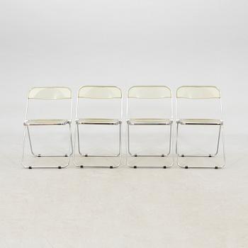 Giancarlo Piretti, fällstolar 4 st, "Plia", Castelli, formgivna 1967.