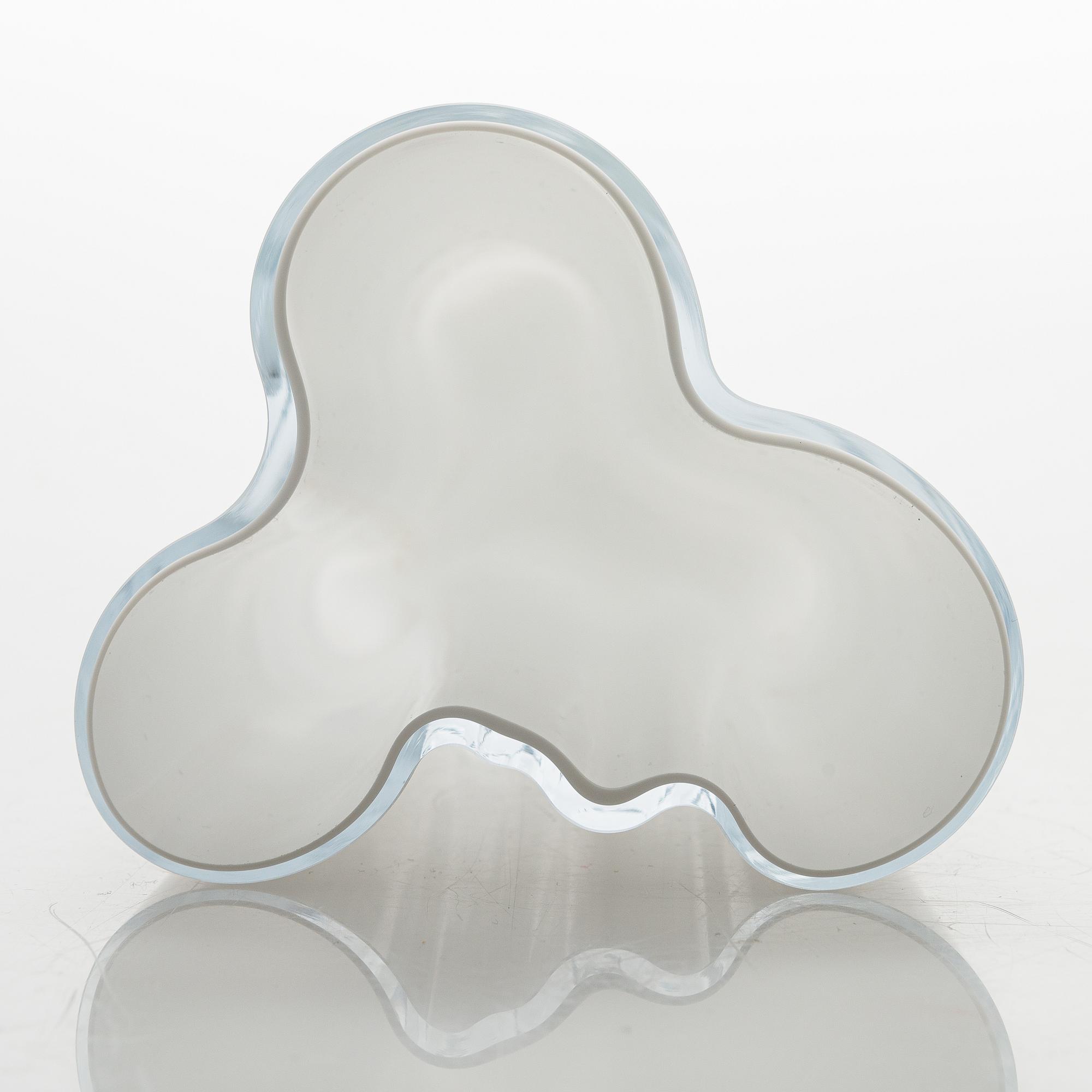 Alvar Aalto, vase, opal glass, Iittala, Finland.