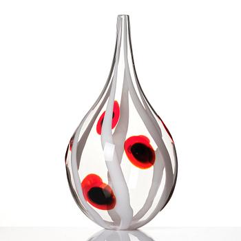 Ann Wåhlström, a glass vase, "Bulb XIII", Tacoma glass studio, Seattle, USA, 2006.