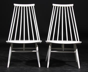 STOLAR, ett par "Mademoiselle" Ilmari Tapiovaara, Edsbyverken 1961. Brännmärkta.