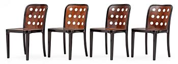 JOSEF HOFFMANN, stolar, 4 st, Thonet efter 1929.