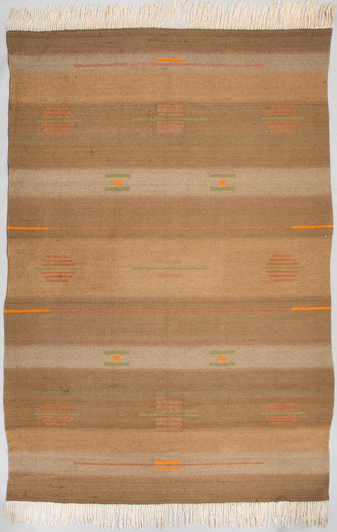 A 1930's Finnish flat weave carpet. Circa 330 x 220 cm.