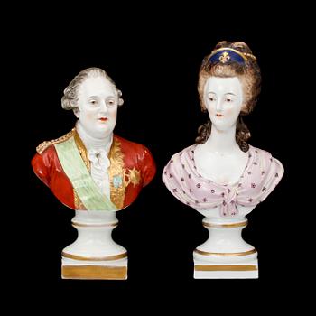 FIGURINER, 2 st, porslin, Tyskland, 1800-talets slut.