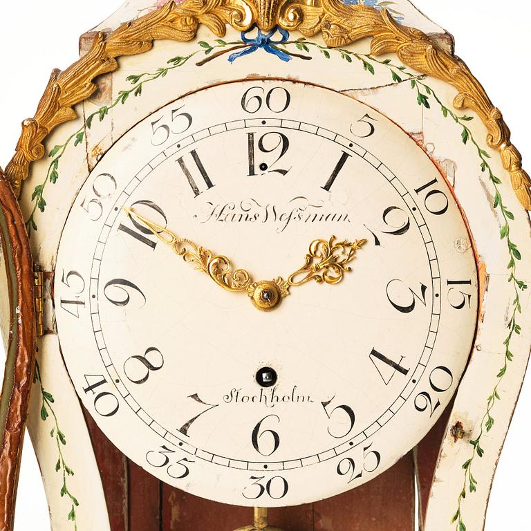 A Swedish 18th century Rococo bracket clock by H. Wessman, master 1787.