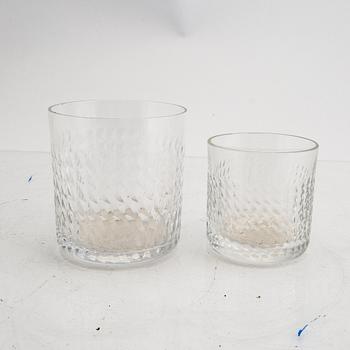 Signe Persson-Melin, a set of 15 glass for Kosta later part of the 20th century.