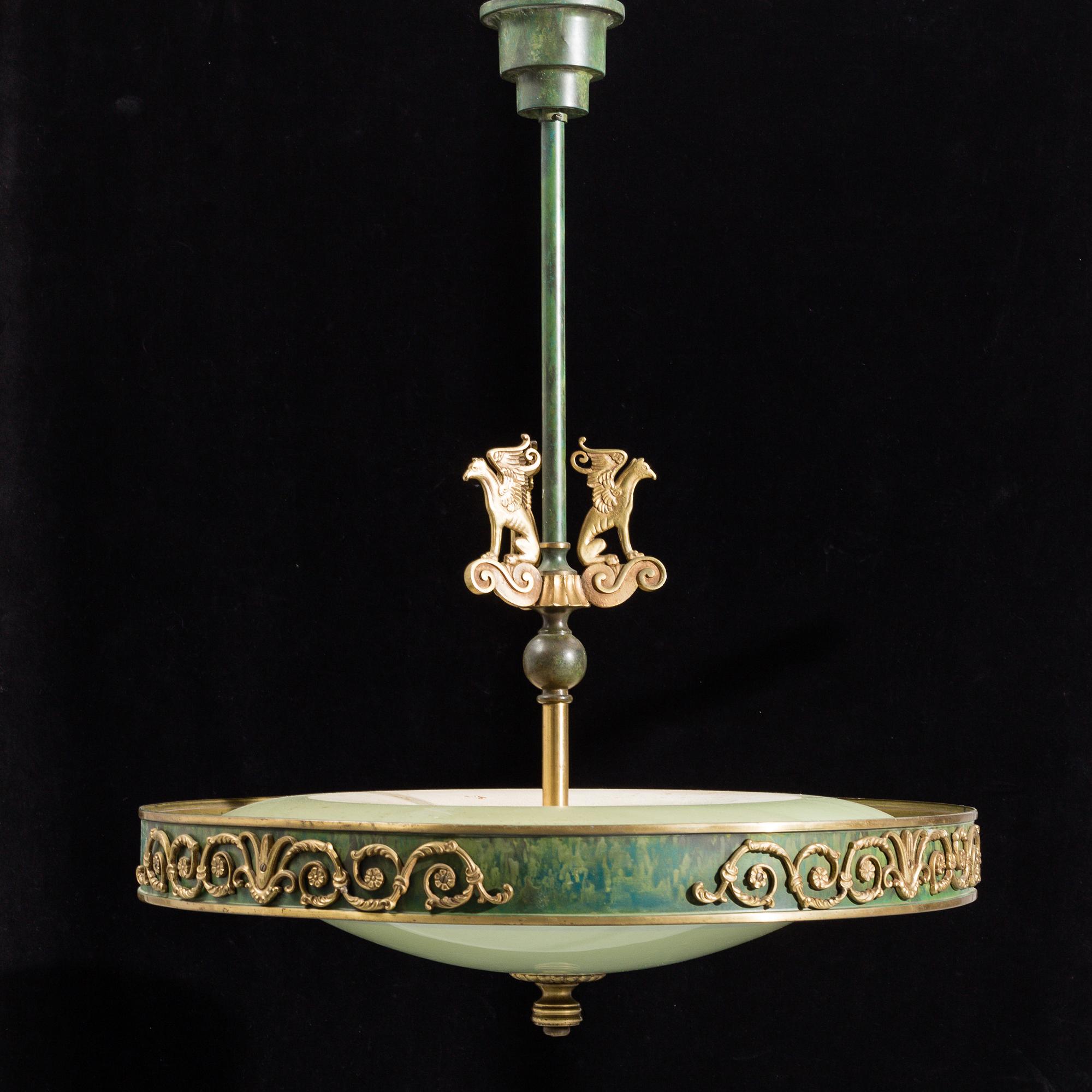 A 1920/30's ceiling lamp.