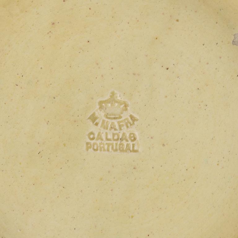 Kanna med lock och fat, M. Mafra, Caldao, Portugal, sent 1800-tal.