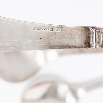 Jacob Ängman, a 50-piece silver flatware set, "Rosenholm", GAB, Stockholm, Sweden, 1935-2001.