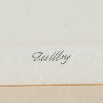 FOLKE GULLBY, etsning, signerad.