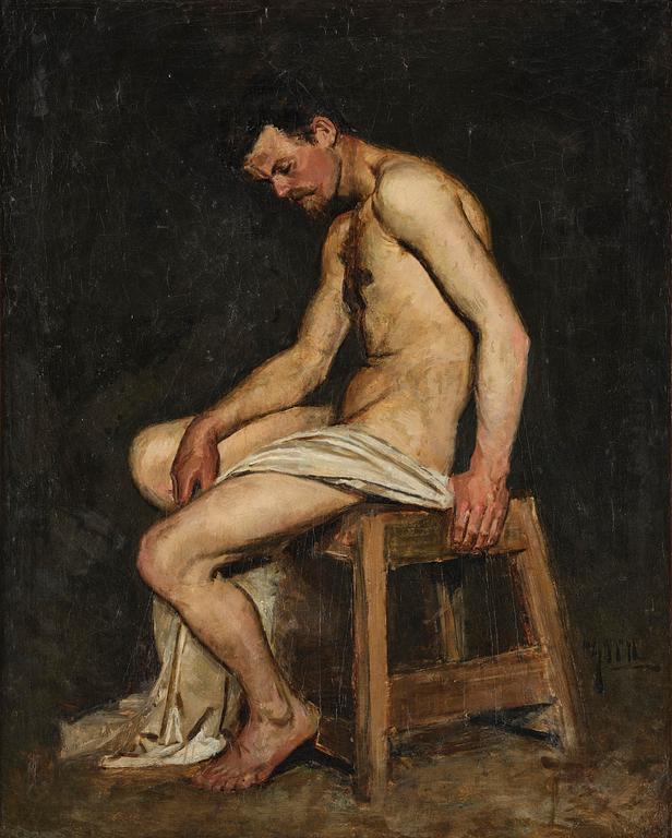 Anders Zorn, The model Skald, academy janitor.