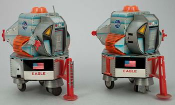 RAKETER 2 ST, Nasa Apollo 11. märkt DSK trademark, Japan 1970-tal.