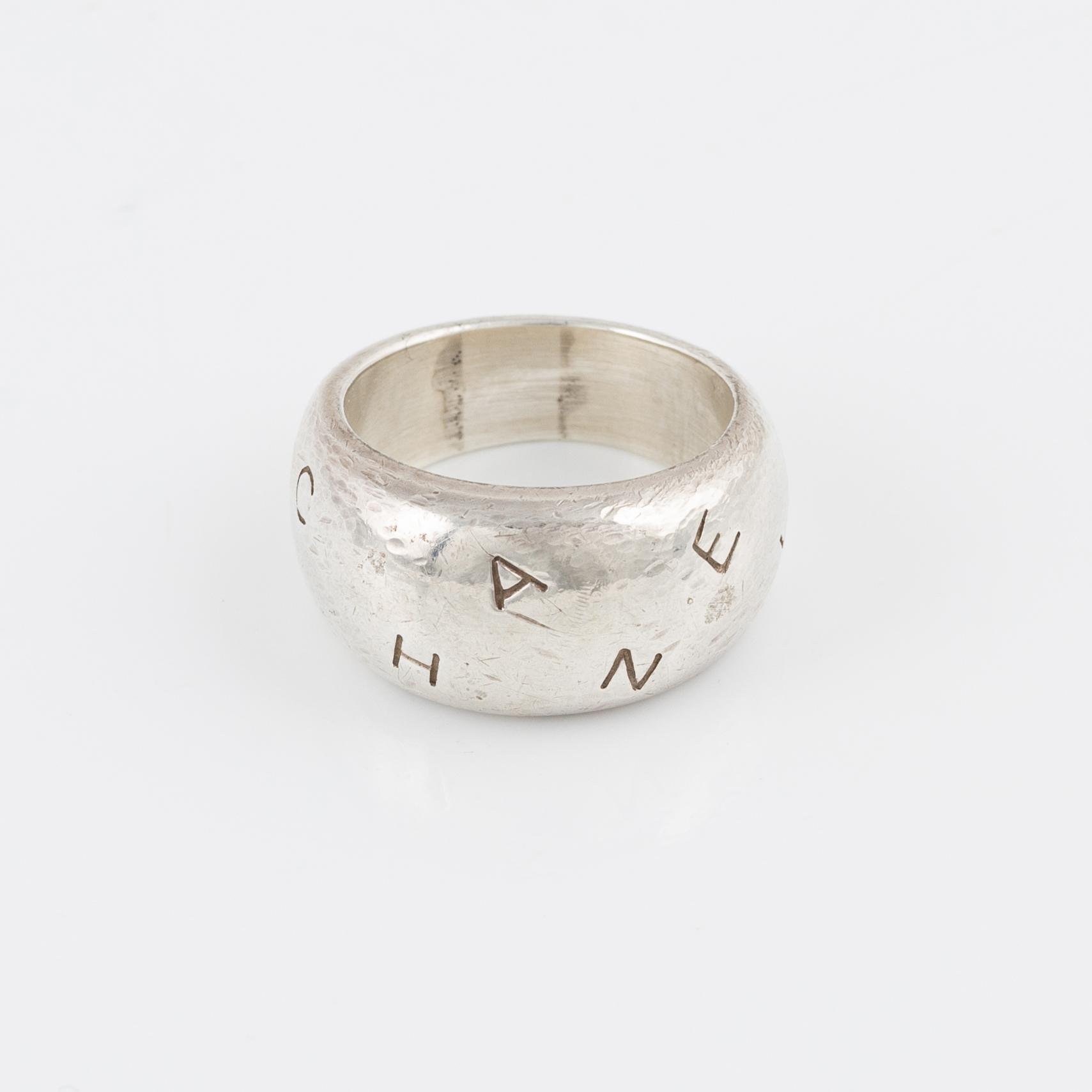 Chanel, ring, sterlingsilver.