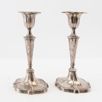 Candlesticks, 1 pair, silver, Sheffield 1898.