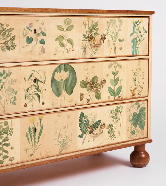 Josef Frank, a 'Flora' chest of drawers, Svenskt Tenn Sweden 1930-40s.