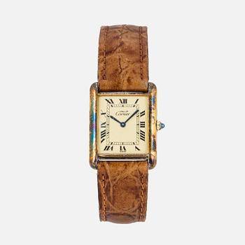 CARTIER, Tank, wristwatch, 23,5 mm.