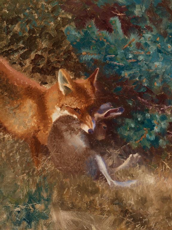 Bruno Liljefors, BRUNO LILJEFORS, oil on canvas, signed Bruno Liljefors and dated 1913.