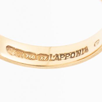 Björn Weckström, Ring, "Diamantstad", 18K guld med briljantslipade diamanter, Lapponia 1975.