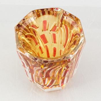 Jan Johansson, a glass vase, Orrefors 1991.