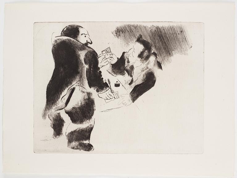 MARC CHAGALL, 71 st etsningar ur upplagan om 285 exemplar på Arches/MBM/J. Perrigot-papper, 1923-1948.