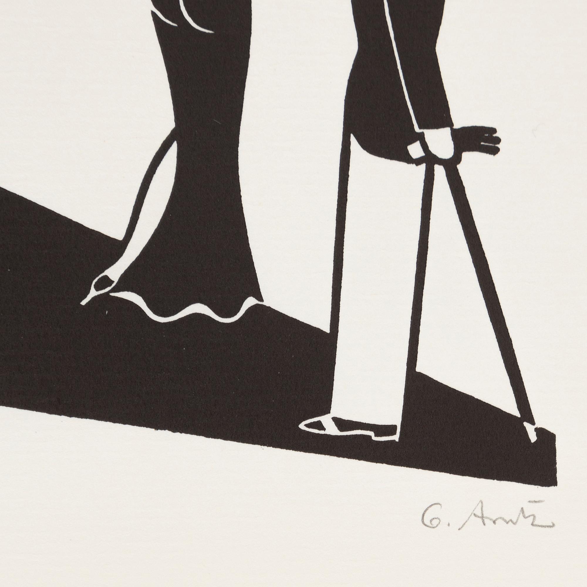 GERD ARNTZ, linocut, signed, 1932.