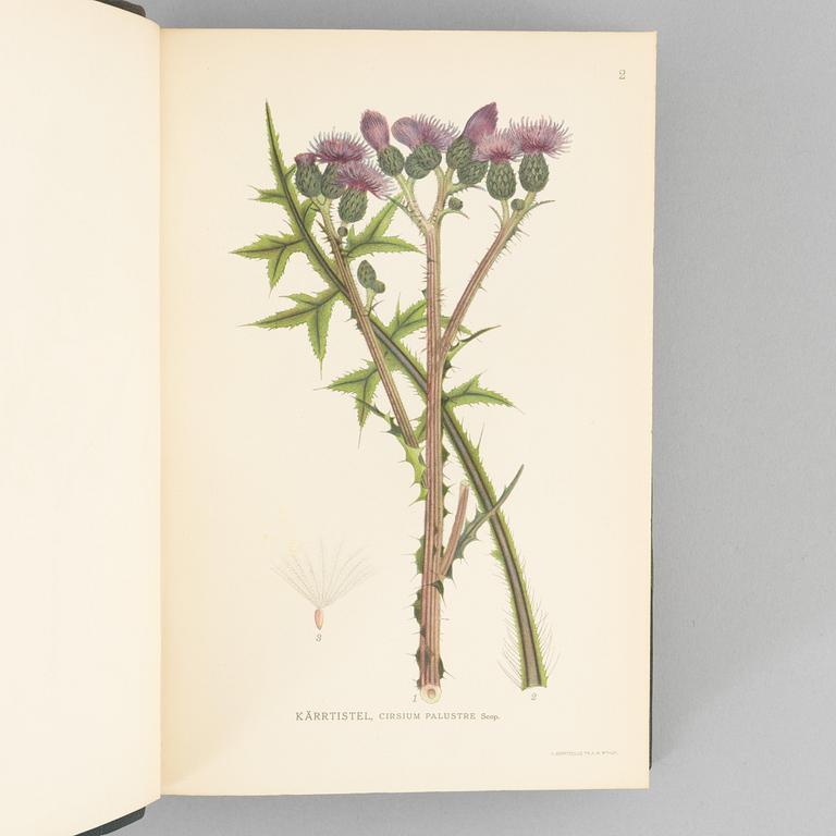 Four volumes of 'Bilder ur Nordens flora', C.A.M. Lindman, Wahlström & Widstrand, Stockholm, 1922 - 1926.