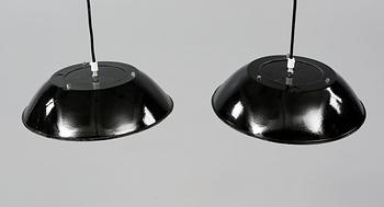 TAKLAMPOR, ett par, industrimodell, 1900-talets andra hälft. Höjd ca 10 cm.