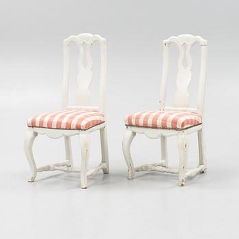 A matched pair of late Baroque chair, 18th Century. - Bukowskis