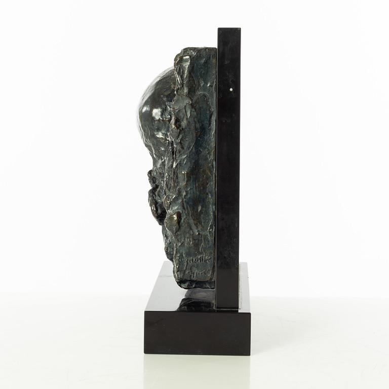 Gudmar Olovson, relief/sculpture. Signed. Numbered. Foundry mark. Bronze, total height 29 cm, length 24 cm.