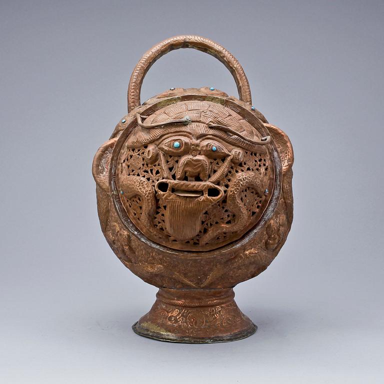 RÖKELSEKAR, koppar, sydostasien, 1900-tal.