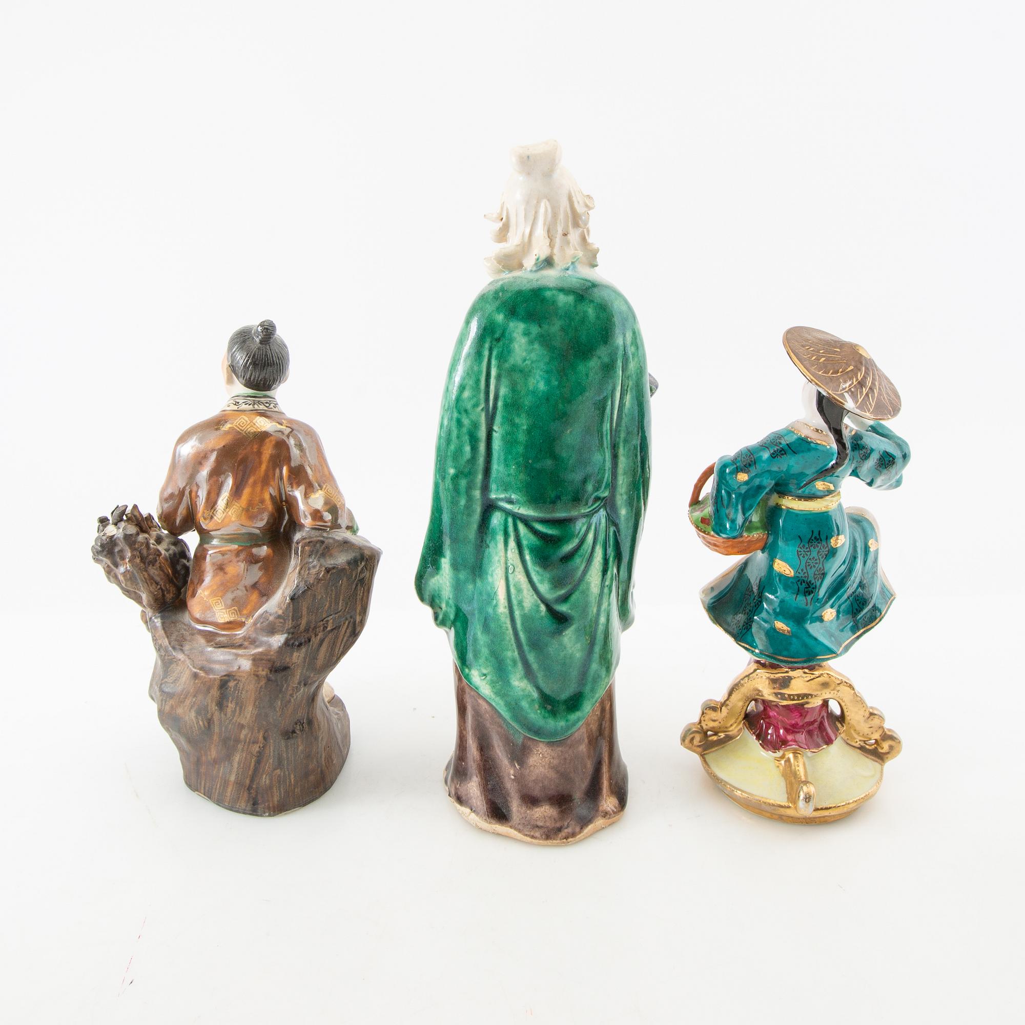 Figuriner 7 st Kina/Europa 1900-tal porslin/keramik.