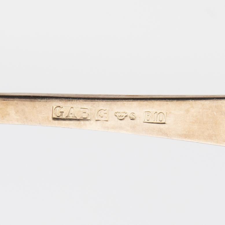 Jacob Ängman, bestick 33 dlr. silver "Rosenholm" 1970/80-tal.