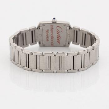 Cartier, Tank Francaise, armbandsur, 20,5 x 17,5 (24,5) mm.