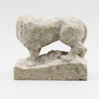 SKULPTUR, kolmårdsmarmor, 1900-tal.