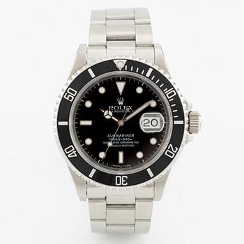 Rolex, Oyster Perpetual Date, Submariner, wristwatch, 40 mm.