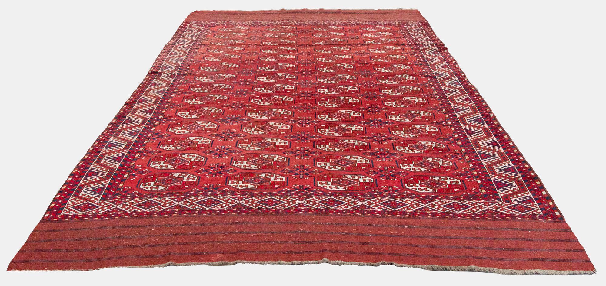 Matto, kelim, antiikki. 373x220cm.